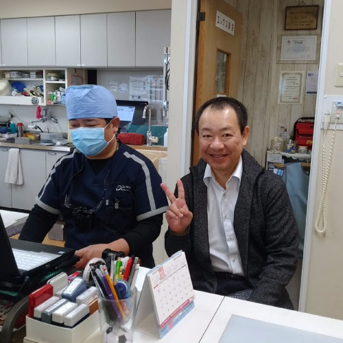 うらかわ歯科でお世話になっている営業Nさん